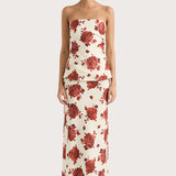 Faithfull - Alexa Top Cecile Floral Garnet - Final Sale