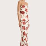 Faithfull - Alexa Top Cecile Floral Garnet - Final Sale