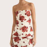 Faithfull - Alexa Top Cecile Floral Garnet - Final Sale