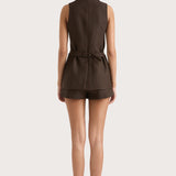 Faithfull - Josette Vest Chocolate - Final Sale