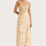 Faithfull - Sorana Midi Dress Adeline Floral Yellow- Final Sale