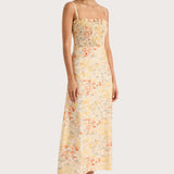 Faithfull - Sorana Midi Dress Adeline Floral Yellow- Final Sale
