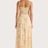 Faithfull - Sorana Midi Dress Adeline Floral Yellow- Final Sale