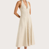 Faithfull - Marie Midi Dress Natural - Final Sale