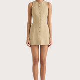 Faithfull - Eveline Mini Dress Caramel - Final Sale