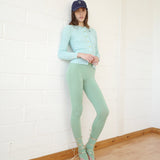 Conner Ives - The Shirred Knit Cashmere Cardigan - Baby Blue