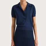 Faithfull - Sable Polo Shirt Navy - Final Sale