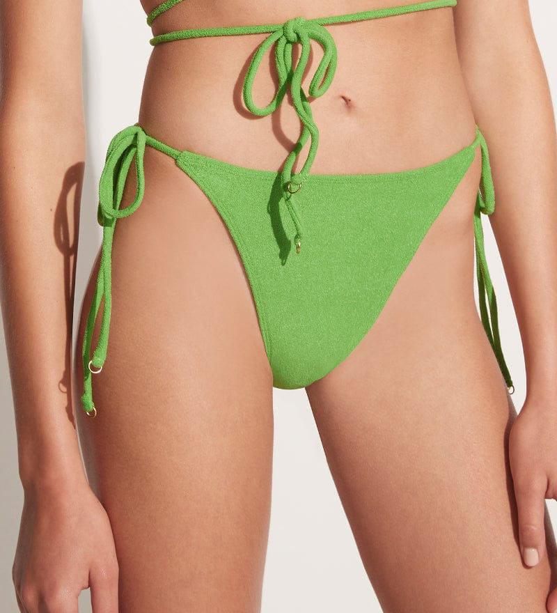 Faithfull - Andrea Bikini Bottoms Kiwifruit Towelling - Final Sale