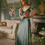 DOEN - FIONA DRESS - - DULAC GREEN