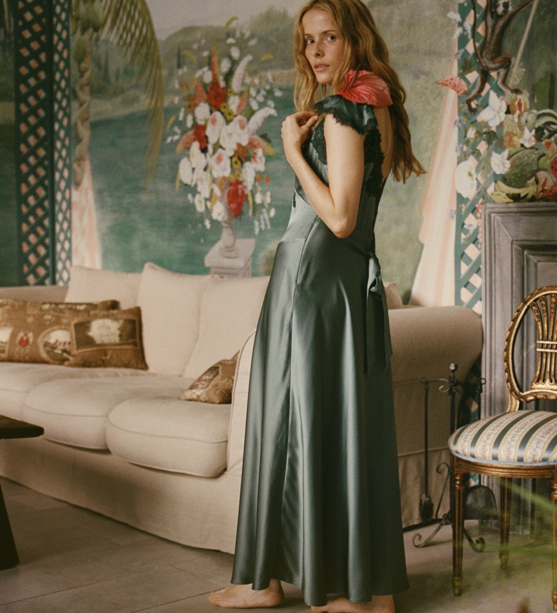 DOEN - FIONA DRESS - - DULAC GREEN