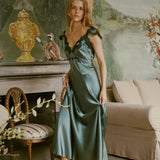 DOEN - FIONA DRESS - - DULAC GREEN