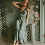 DOEN - FIONA DRESS - - DULAC GREEN