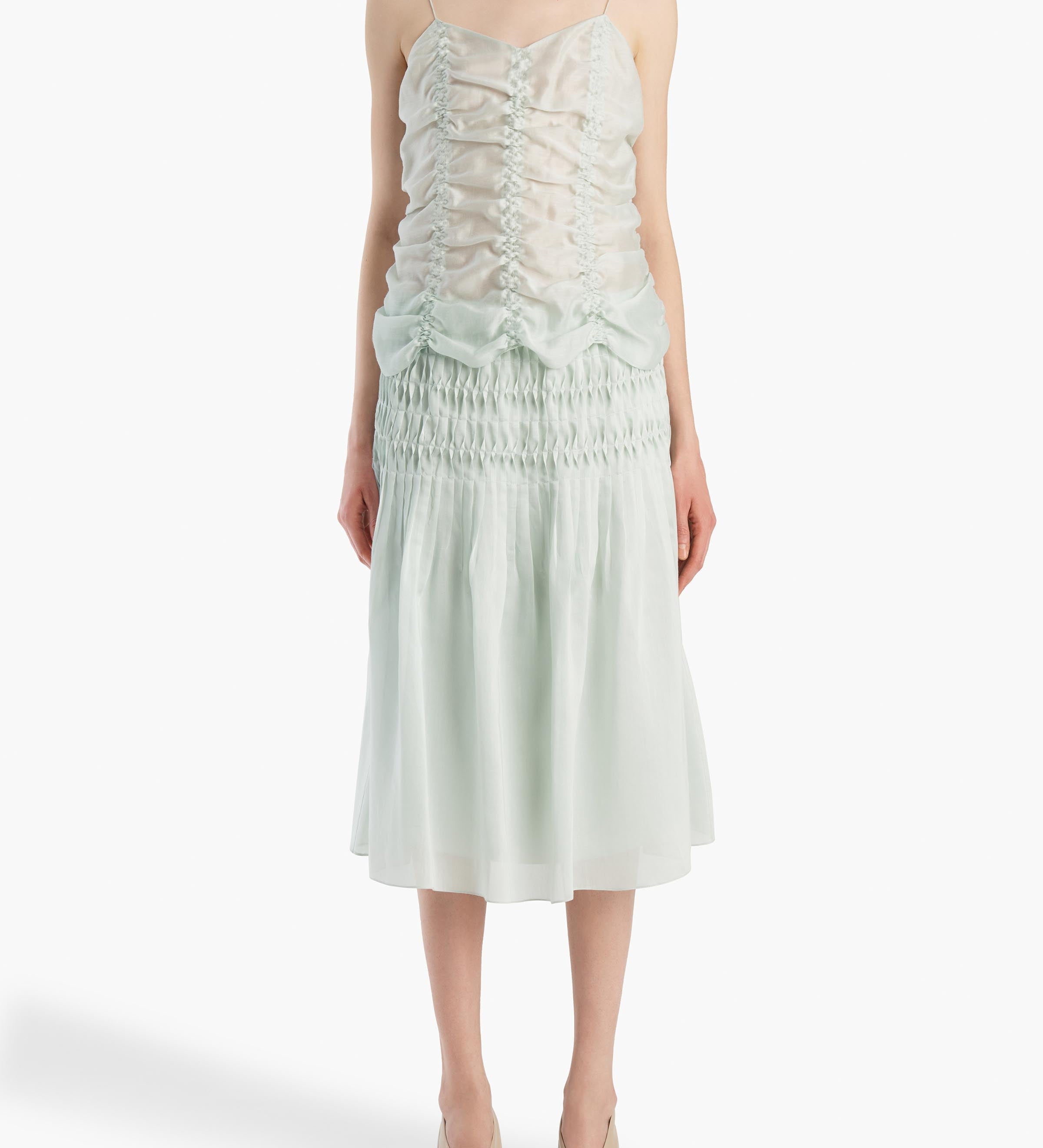 Khaite - Florence Skirt in Ice Green