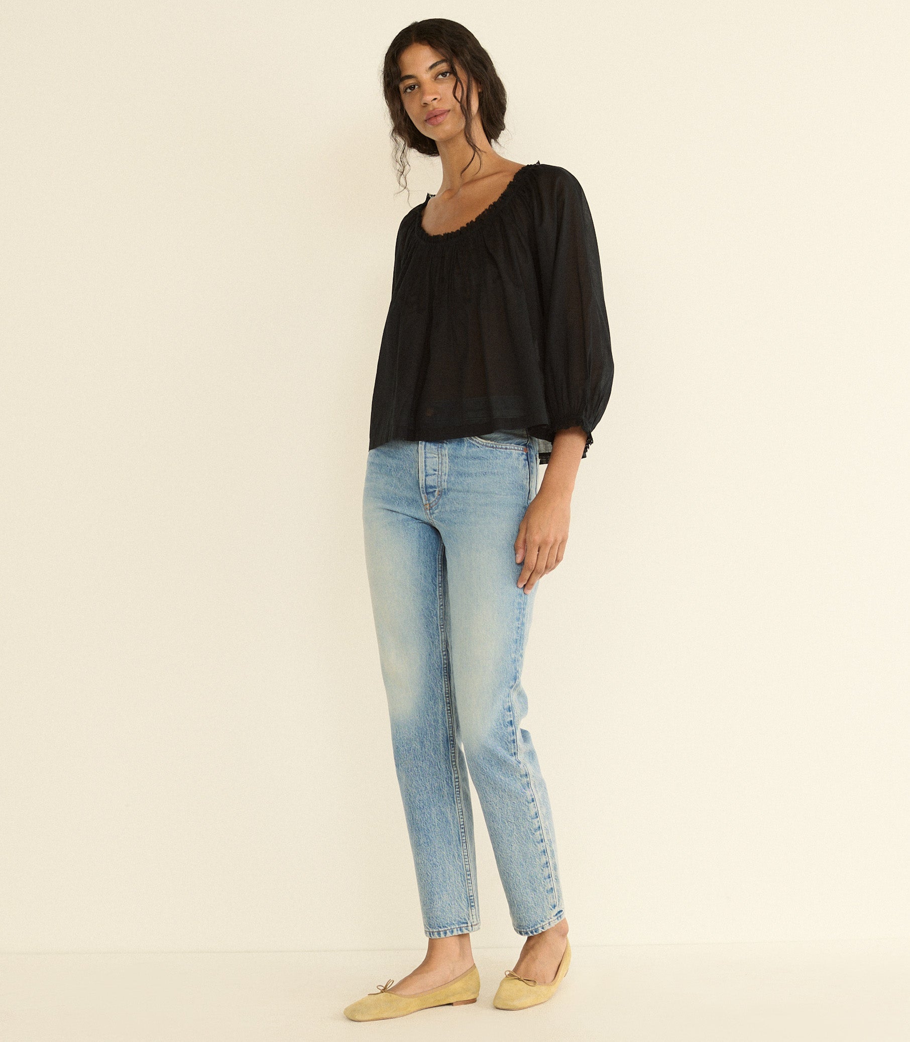 DOEN - FLORINE TOP - - BLACK