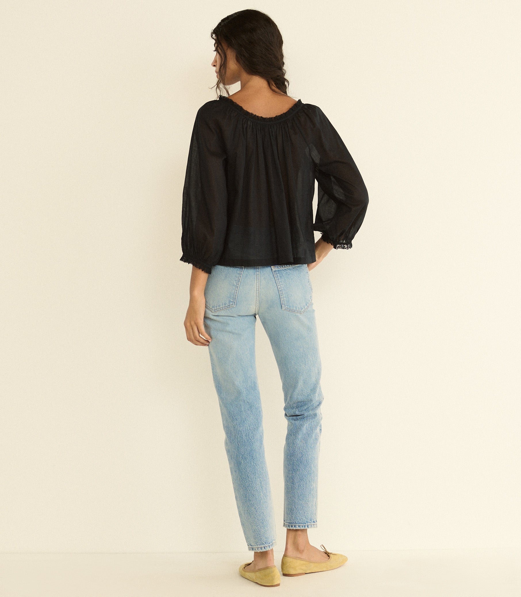 DOEN - FLORINE TOP - - BLACK