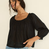DOEN - FLORINE TOP - - BLACK