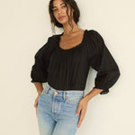 DOEN - FLORINE TOP - - BLACK