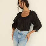 DOEN - FLORINE TOP - - BLACK