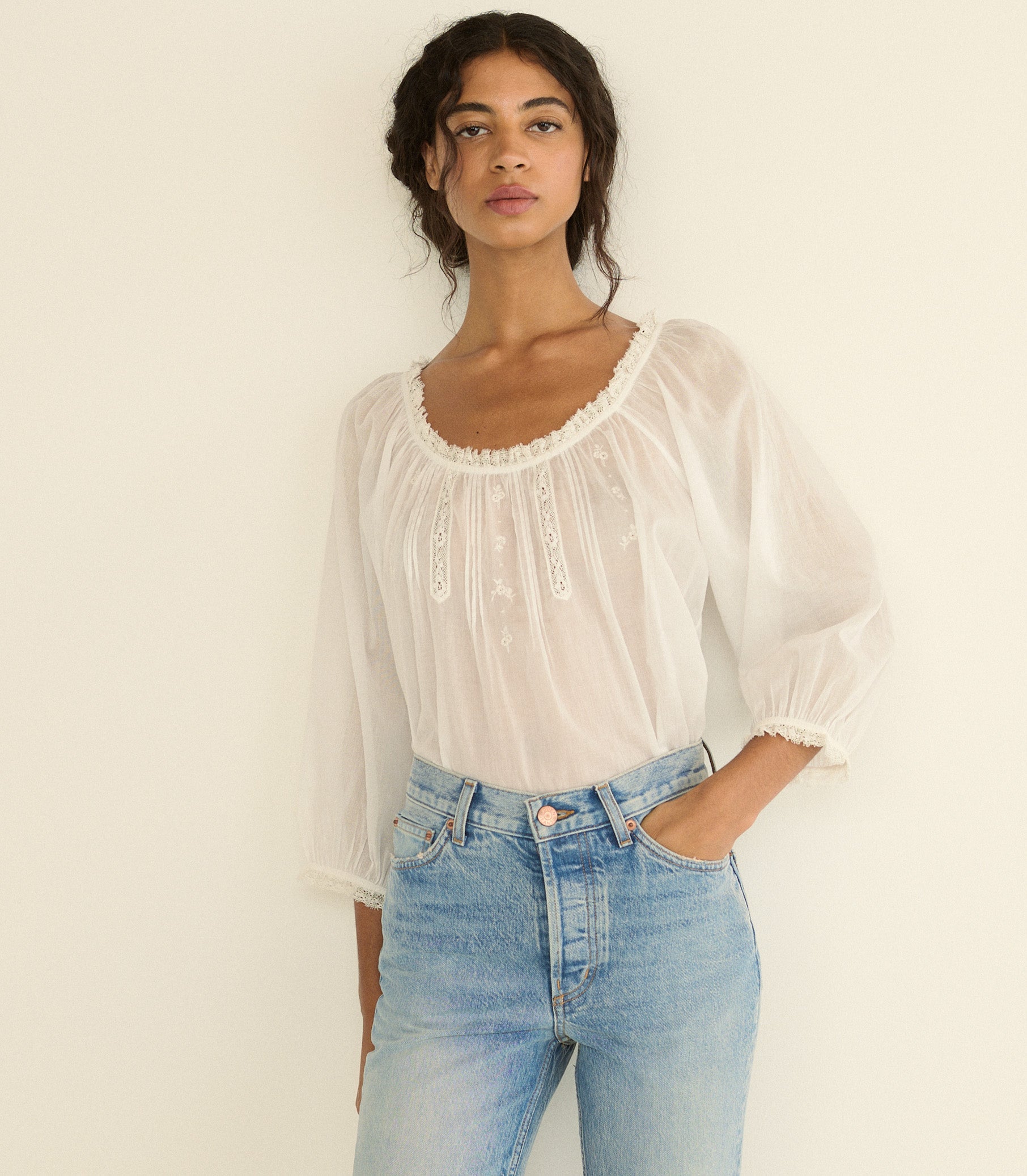 DOEN - FLORINE TOP - - SALT