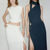 Simkhai - Moira Draped Jersey Gown