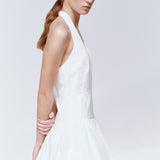 Simkhai - Brooke Cotton Halter Mini Dress