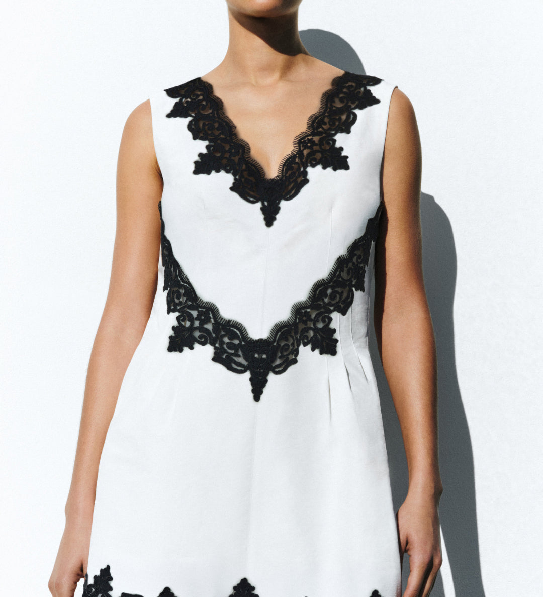 Simkhai - Minna Cotton Faille Lace Mini Dress