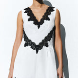 Simkhai - Minna Cotton Faille Lace Mini Dress