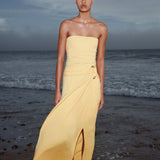 Simkhai - Emma Strapless Draped Jersey Bustier Gown