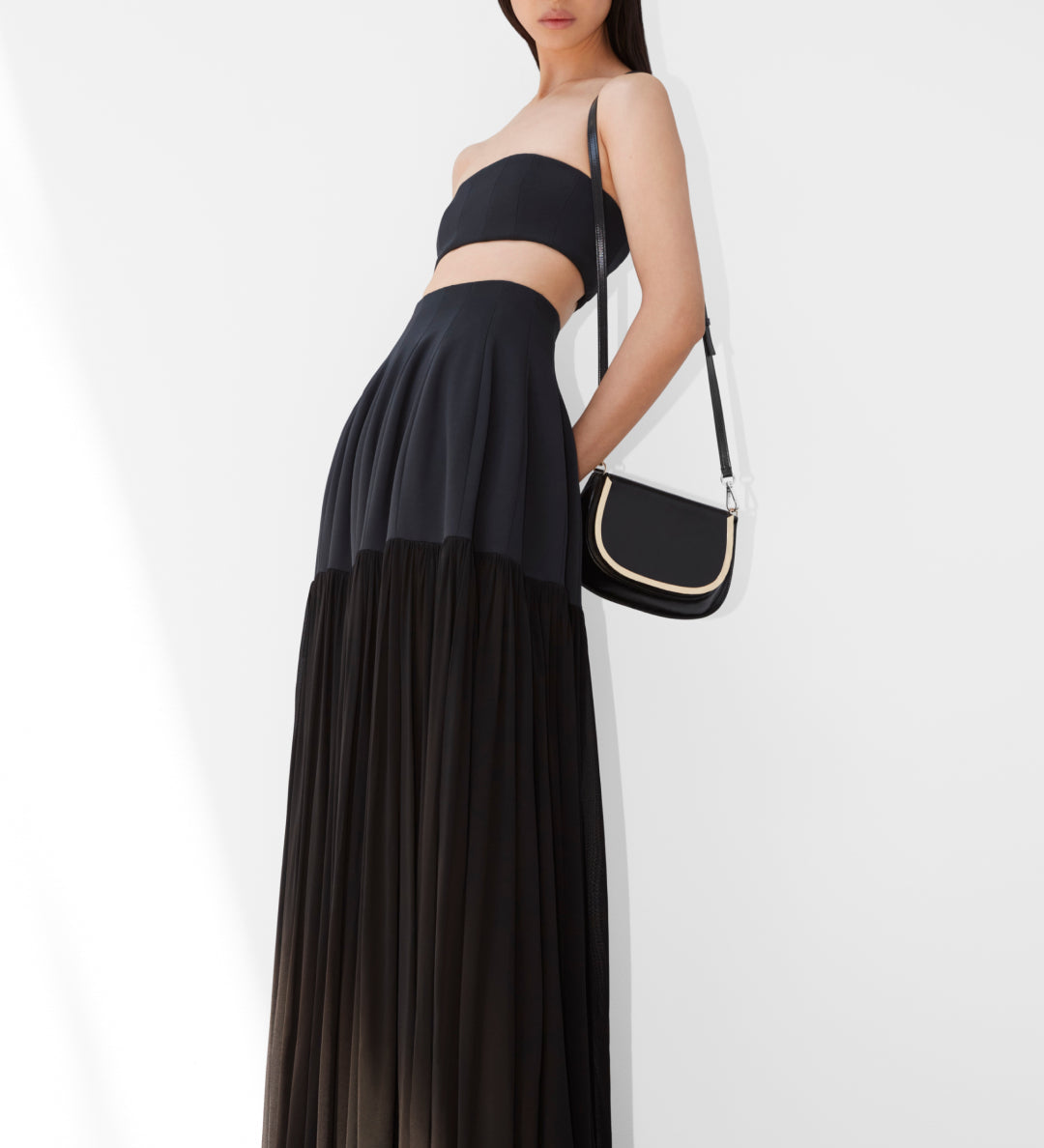 Simkhai - Saryn Draped Jersey Midi Skirt