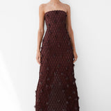 Simkhai - Iridessa Embellished Lattice Bustier Gown