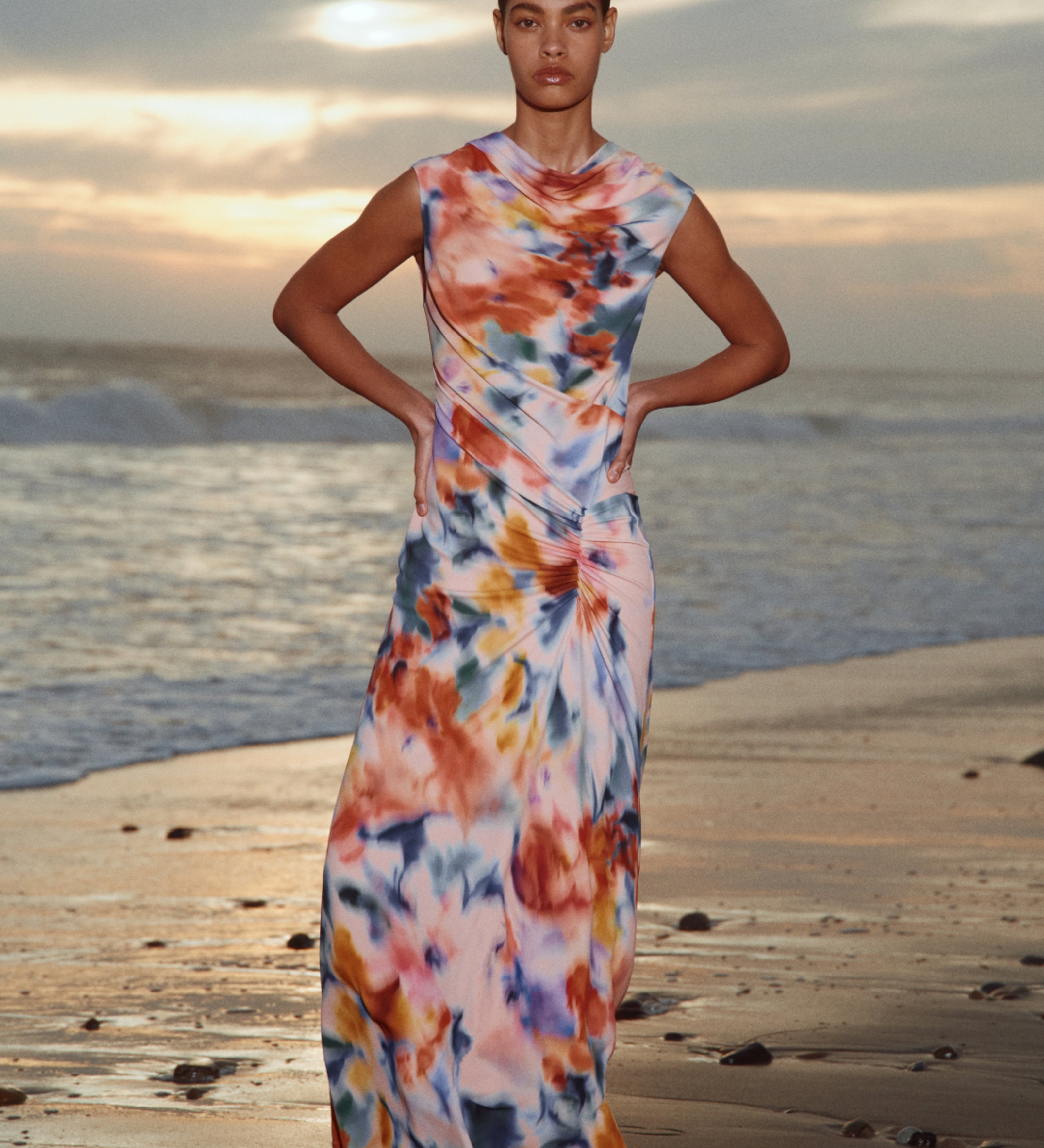 Simkhai - Acacia Draped Jersey Midi Dress
