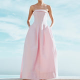 Simkhai - Avril Cotton Bustier Maxi Dress