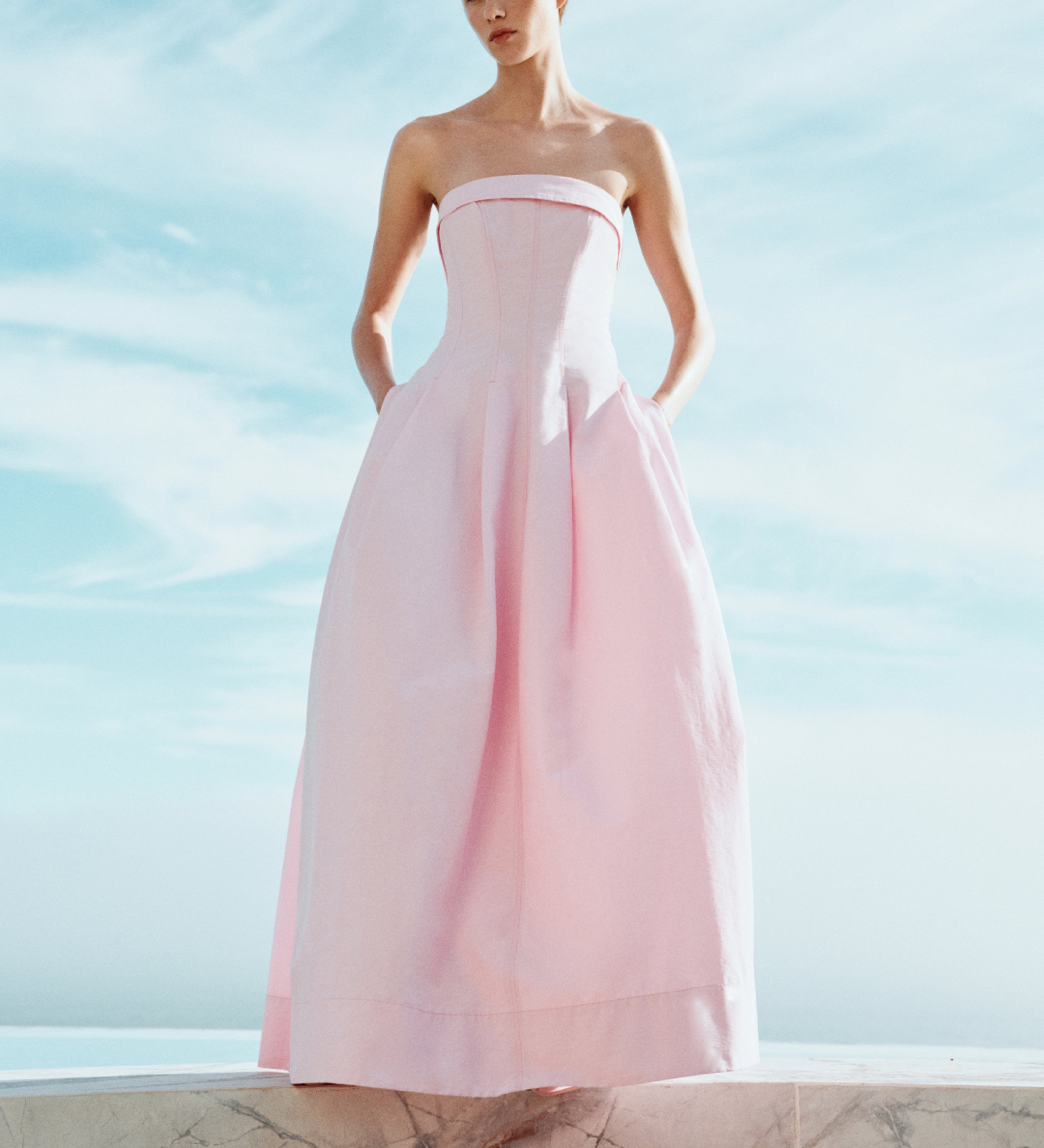 Simkhai - Avril Cotton Bustier Maxi Dress