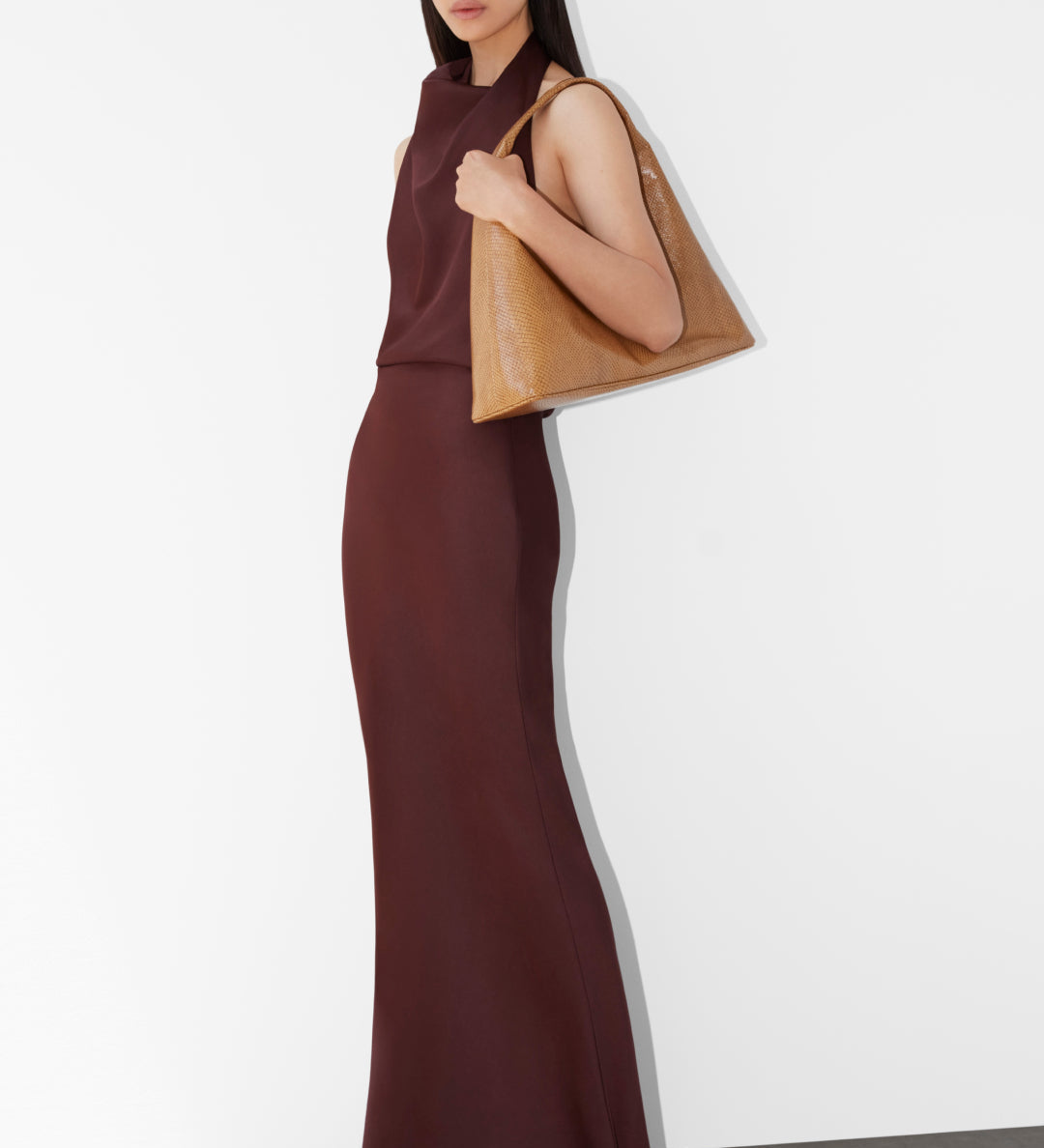 Simkhai - Reannon Draped Satin Gown