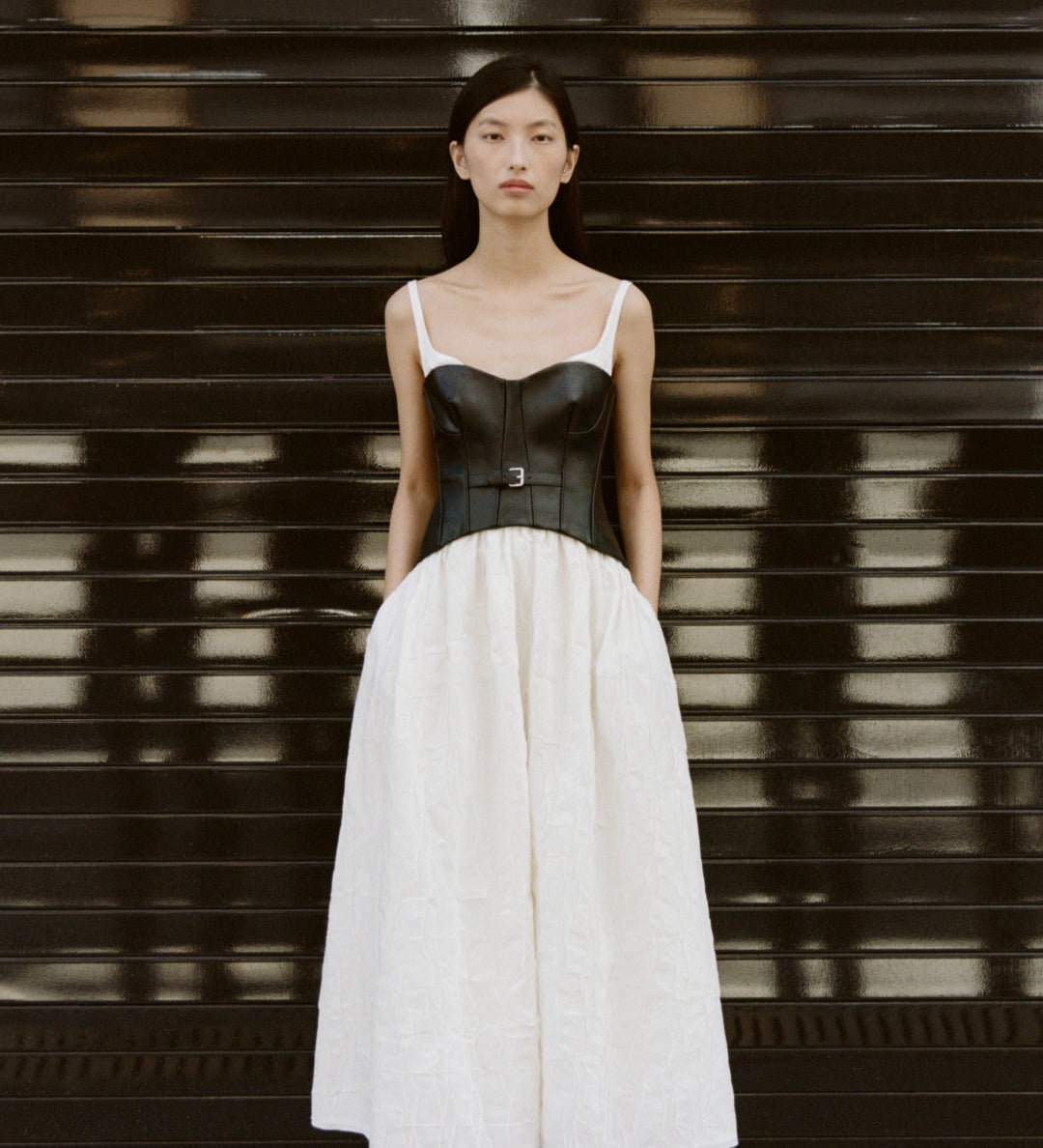 Simkhai - Cortland Belted Bustier Midi Dress