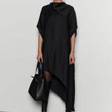 Simkhai - Sadia Satin Mini Cape Dress