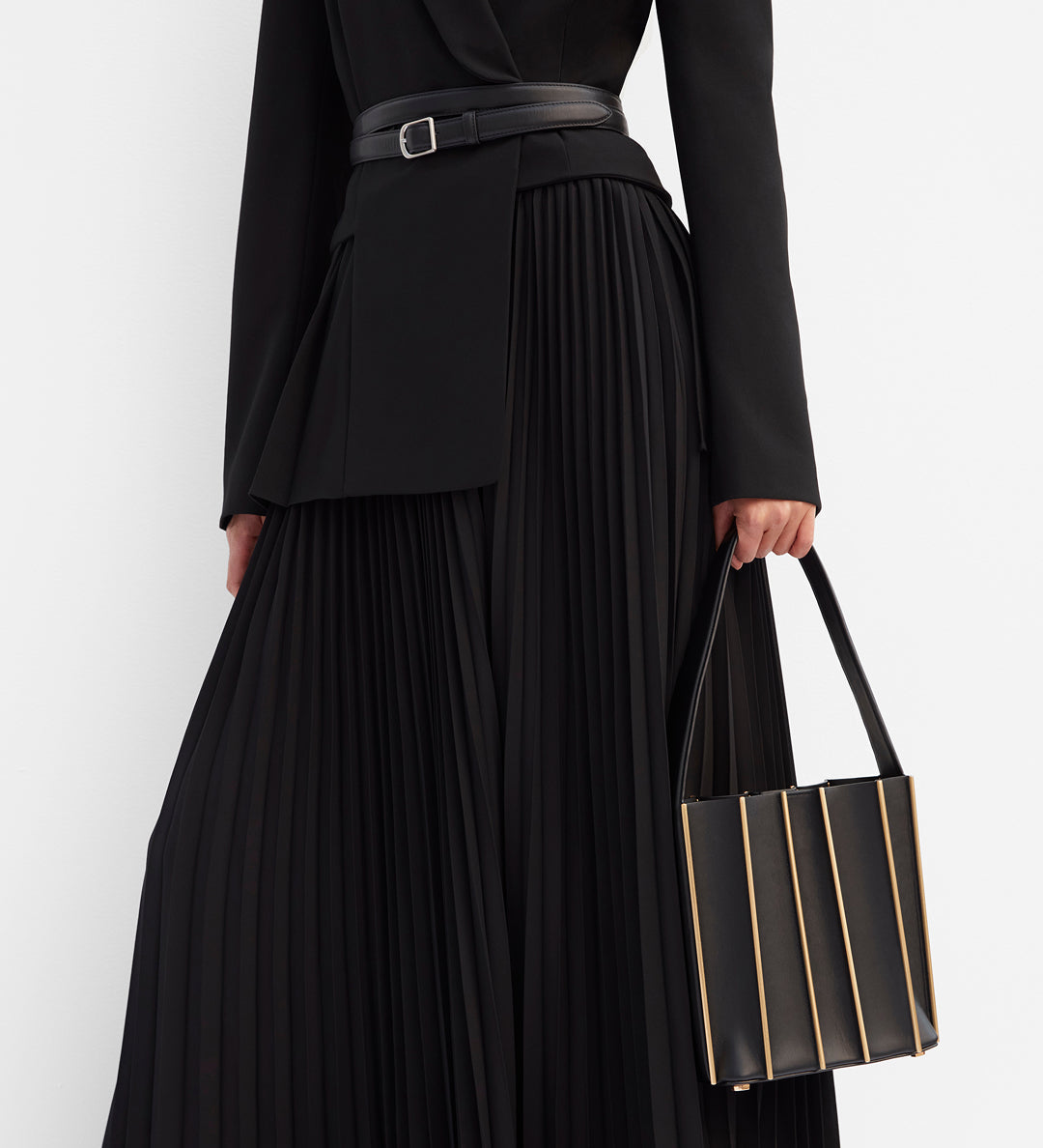 Simkhai - Alexandra Pleated Blazer Midi Dress