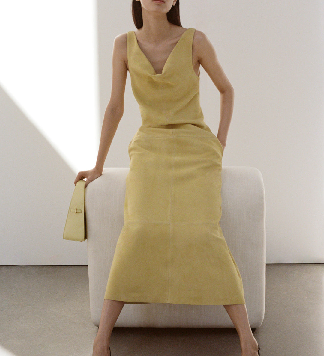 Simkhai - Bridger Suede Halter Midi Dress