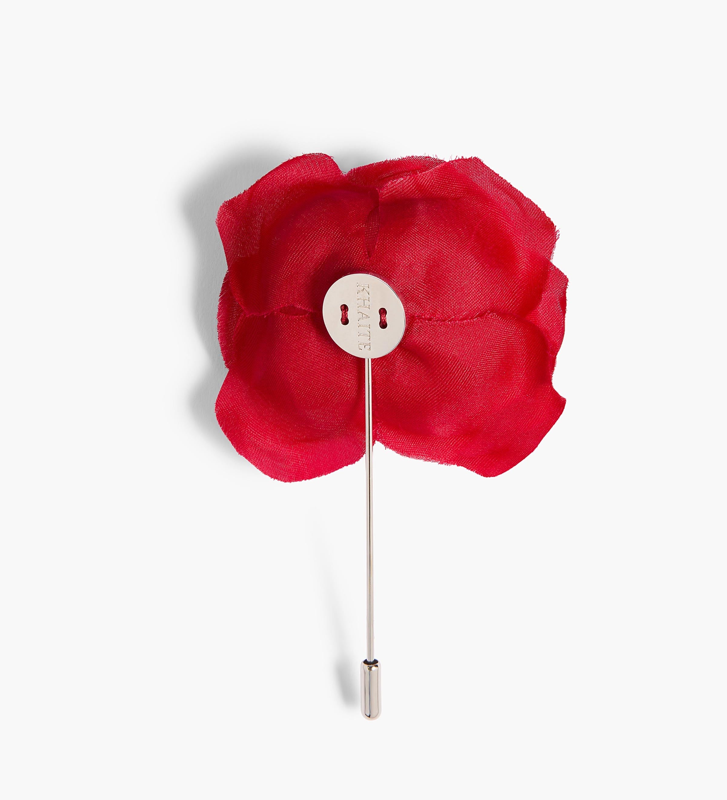 Khaite - Frankie Floral Brooch in Crimson