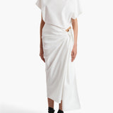 Khaite - Fray Dres in Chalk