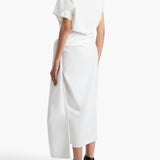 Khaite - Fray Dres in Chalk