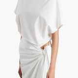 Khaite - Fray Dres in Chalk