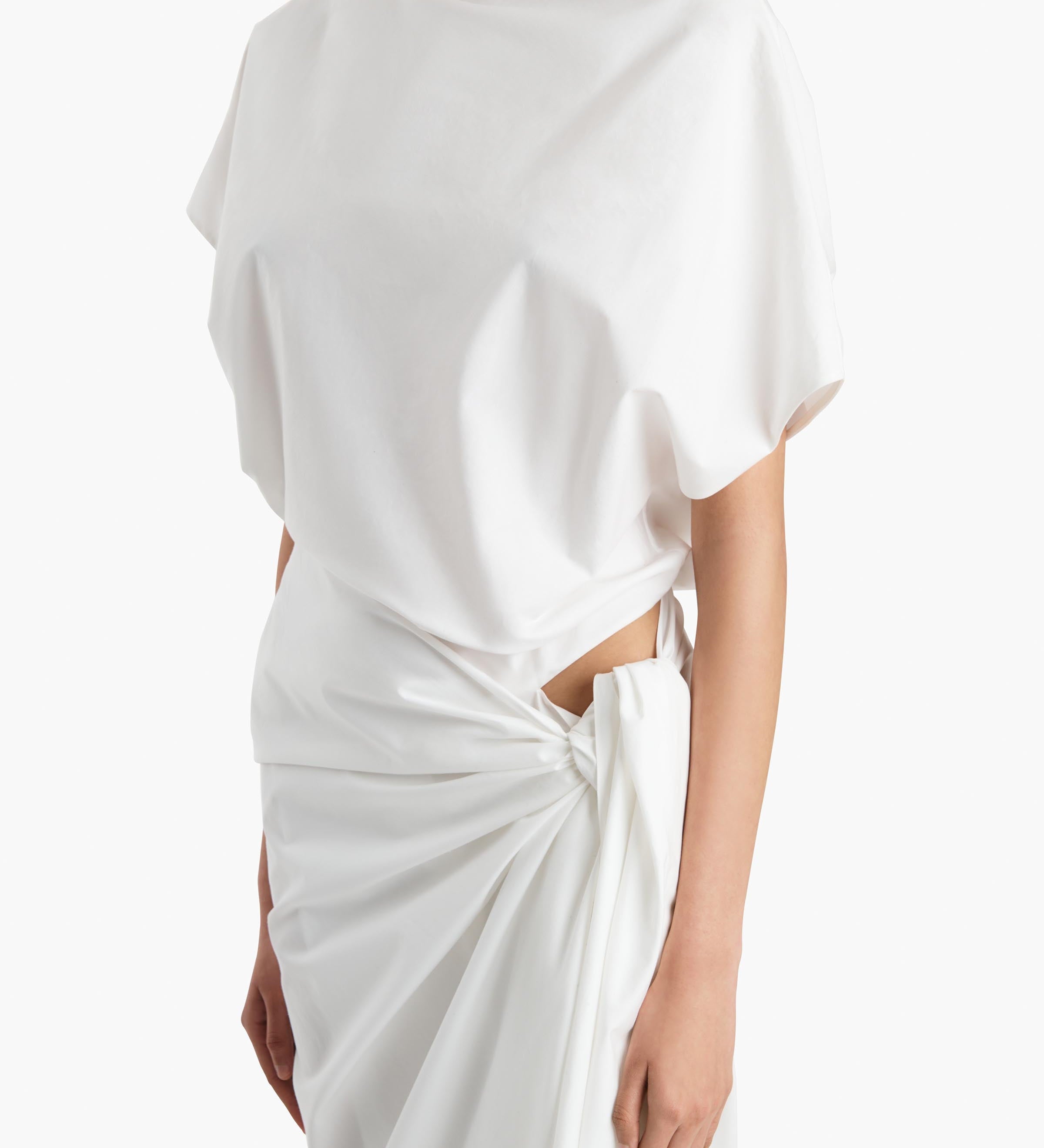 Khaite - Fray Dres in Chalk