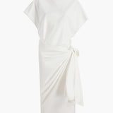 Khaite - Fray Dres in Chalk
