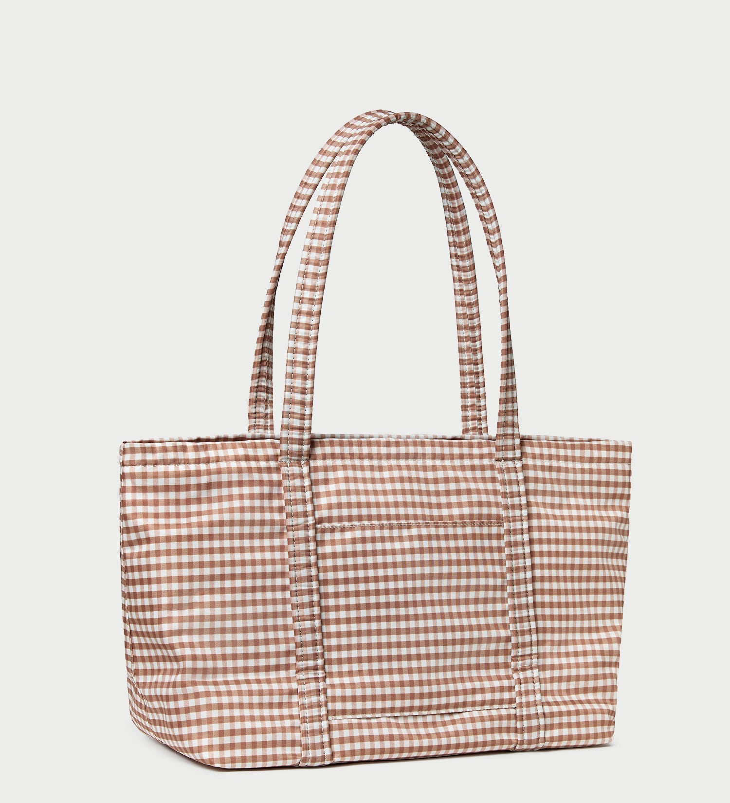 Loeffler Randall - Mira Brown Gingham Everyday Tote
