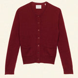 DÔEN - FREYA CASHMERE CARDIGAN -- MALBEC