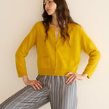 DÔEN - FREYA CASHMERE CARDIGAN -- CITRINE