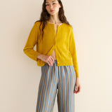 DÔEN - FREYA CASHMERE CARDIGAN -- CITRINE