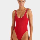 Hunza G x Burberry - Burberry x Hunza G Faye Swim - Red/Check