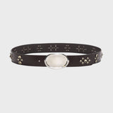 TWP - Buckle Bunny Belt with Crystals in Vachetta Leather